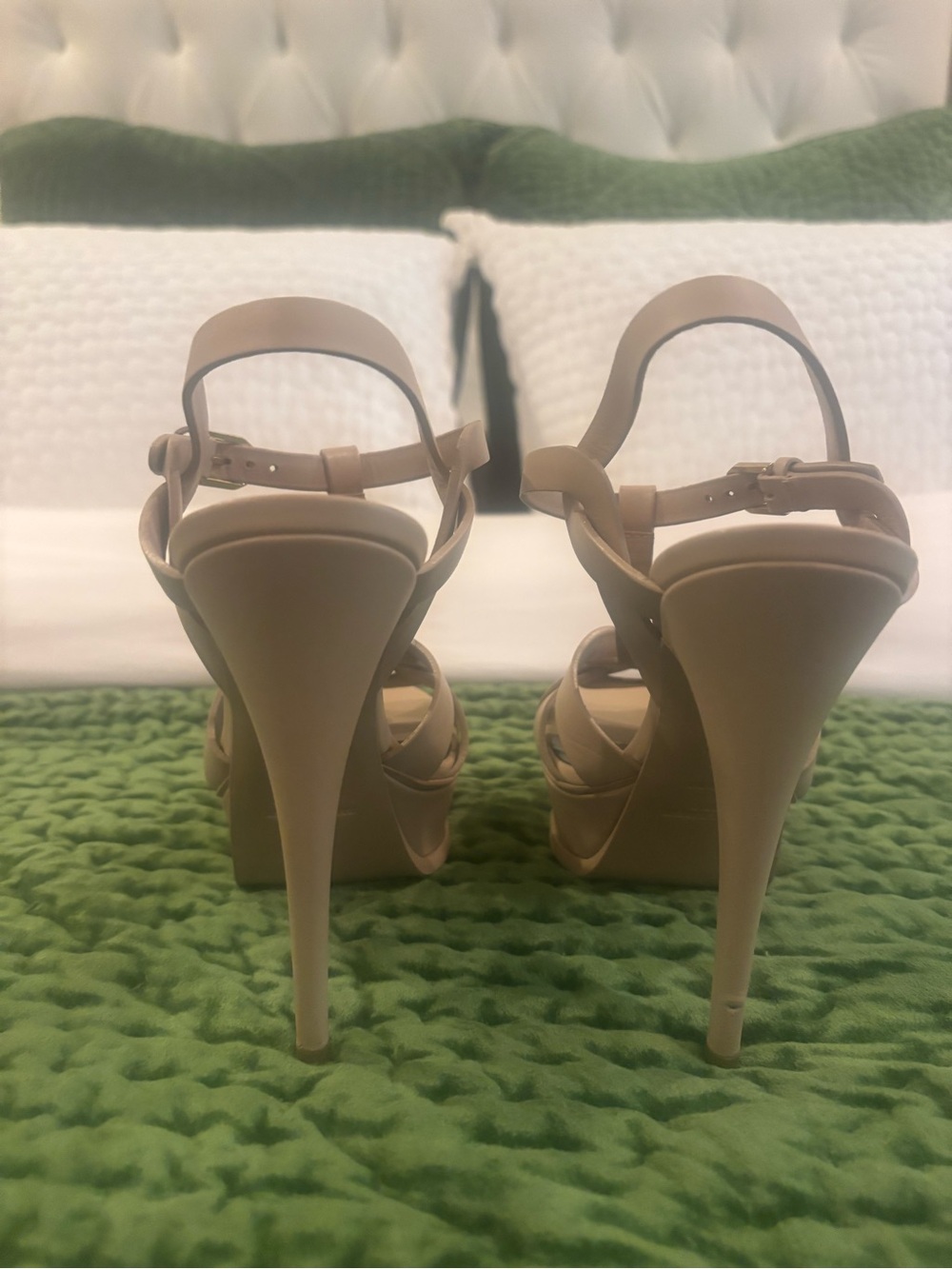 Saint Laurent Tribute 105 Nude Heel SZ 38.5 - Picture 6 of 9